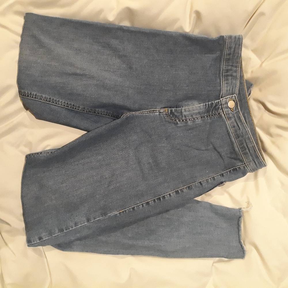 TopShop Raw Hem Joni Jeans